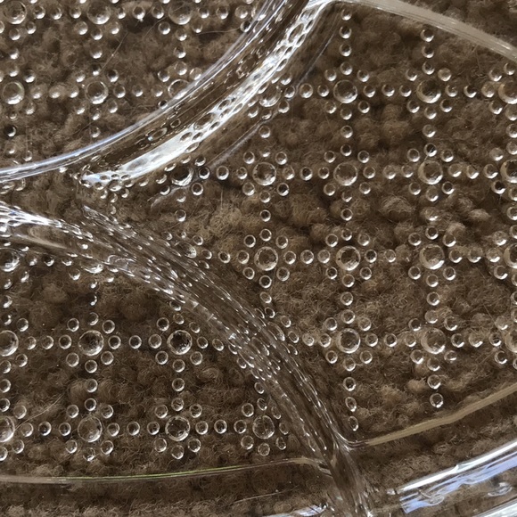 Vintage HAZEL ATLAS 3-Part Relish Dish Jewel Pattern - Picture 9 of 13